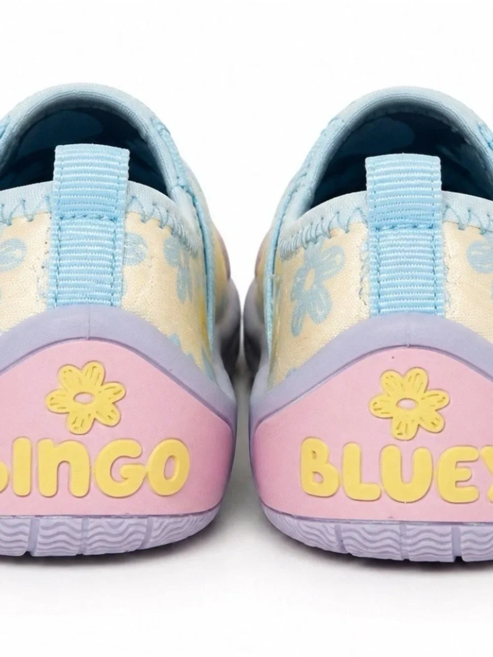 Bluey Bingo Toddler Girls Slip On Shoes Size 10 Floral NEW